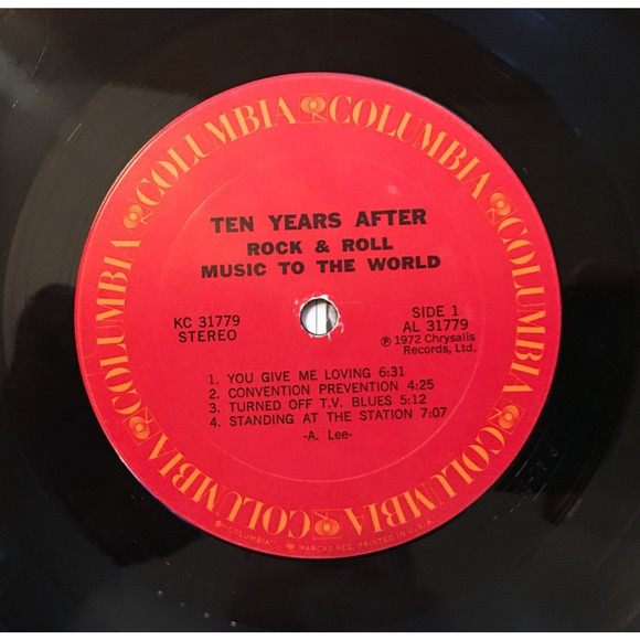 Ten Years After ‎-Rock & Roll Music to the World 1972 Columbia Vinyl LP KC 31779 - Picture 7 of 11